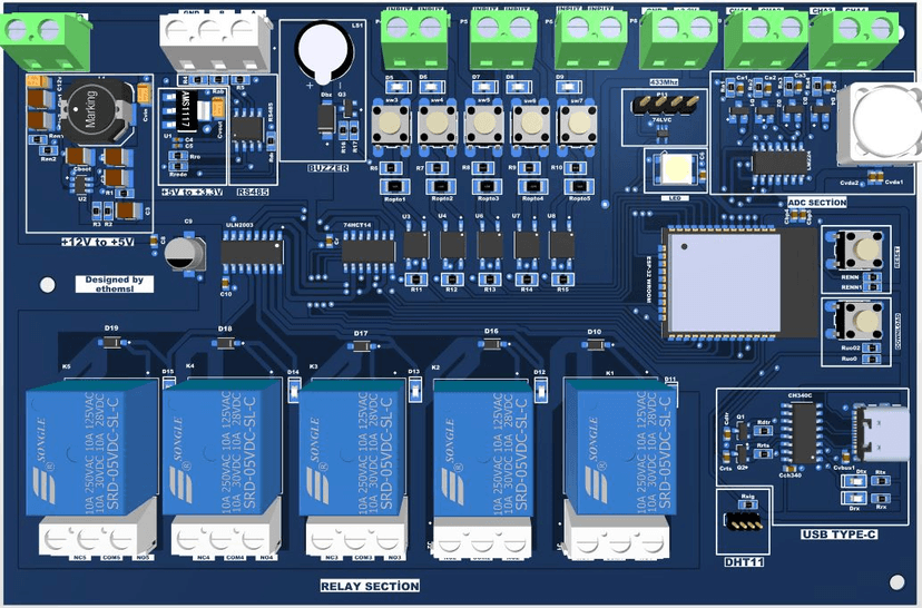 IoT Akıllı Sistem Tasarımı görsel 2: PCB